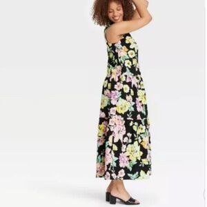 NWT 100% cotton Who What Wear Floral Midi Dress